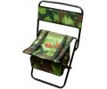 Krzesło wędkarskie z oparciem i torbą camouflage Mikado